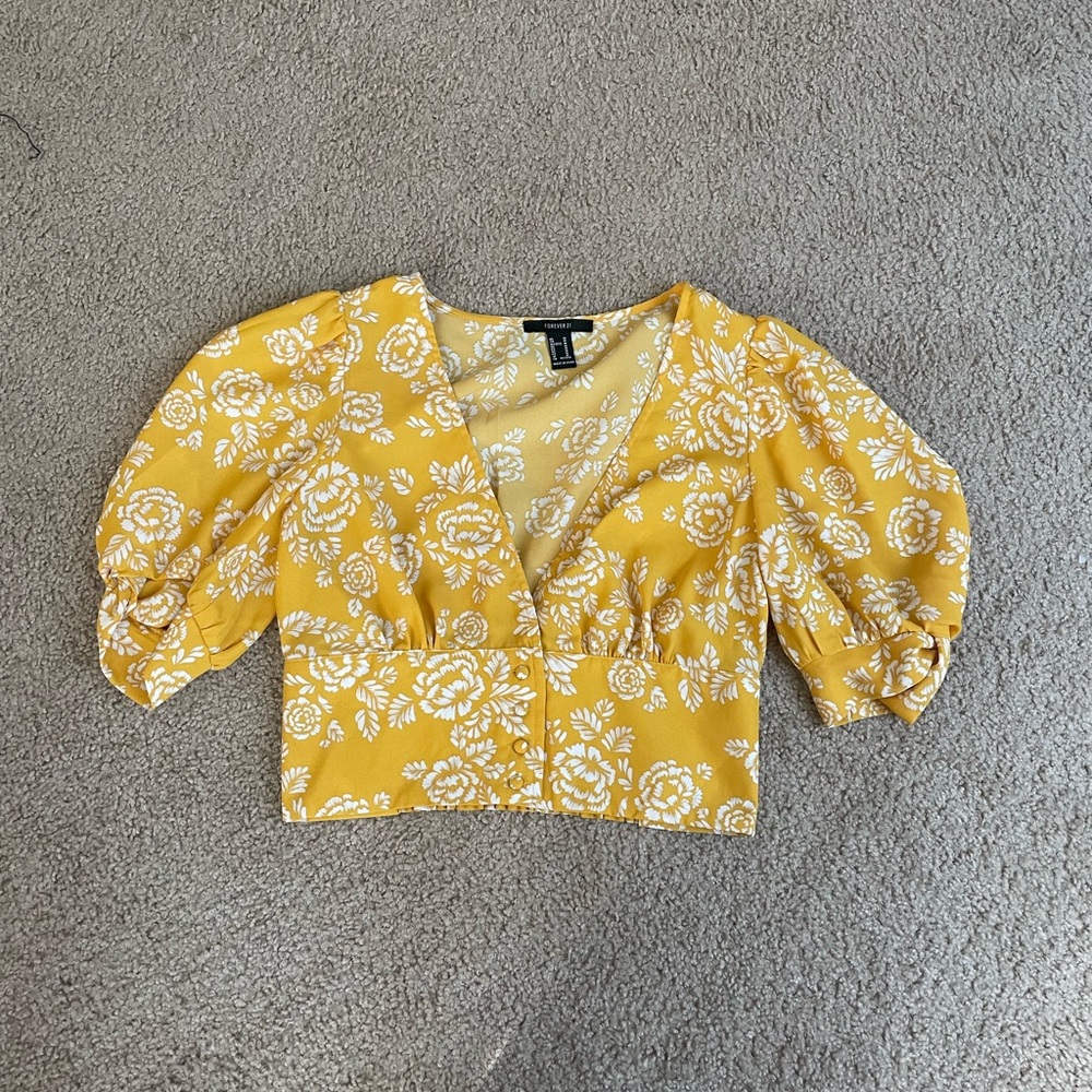 Forever 21 crop blouse